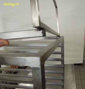 Backblechwagen Bäckerei Reparatur